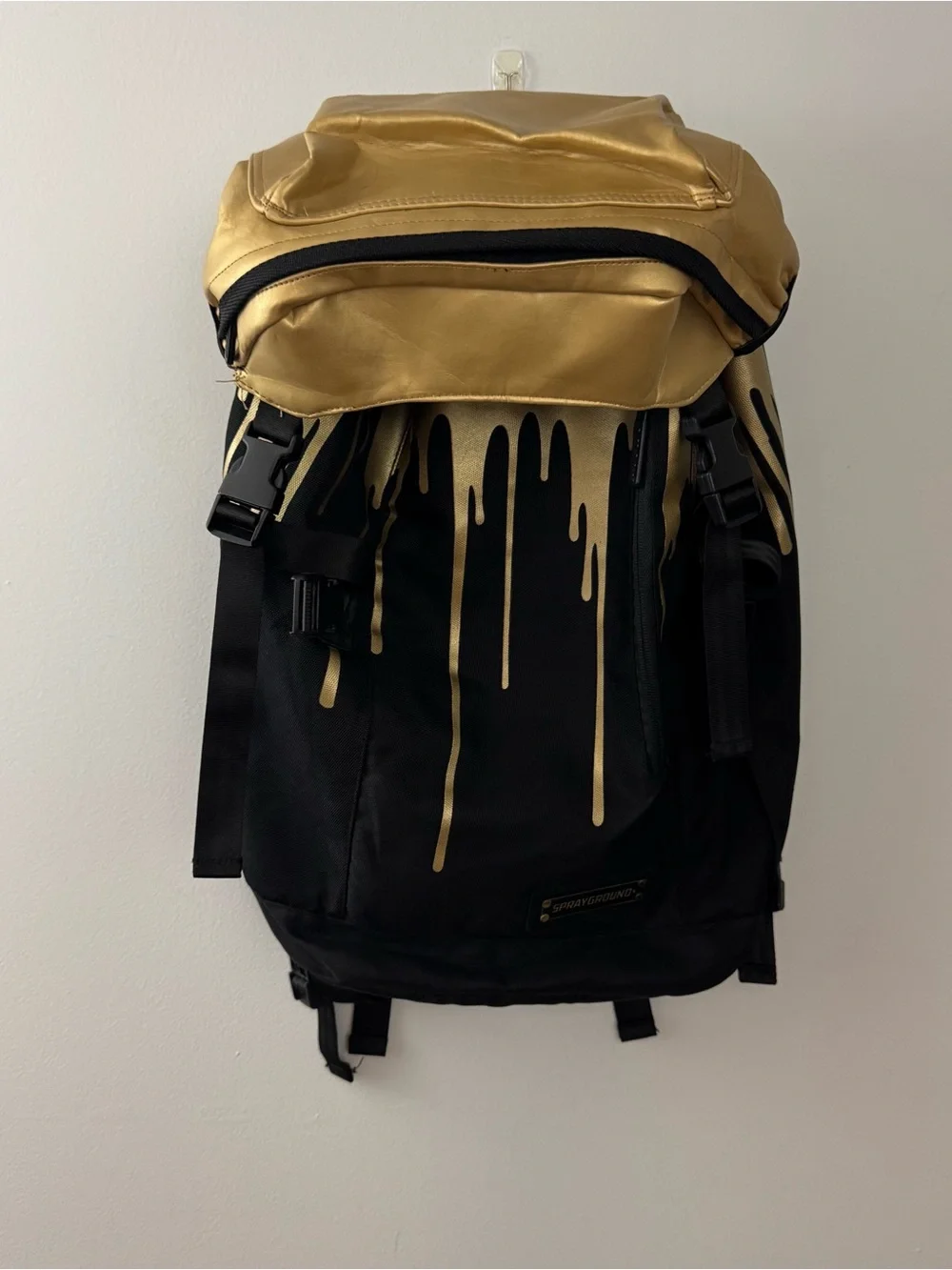 Sprayground Gold Drips Top Loader backpack